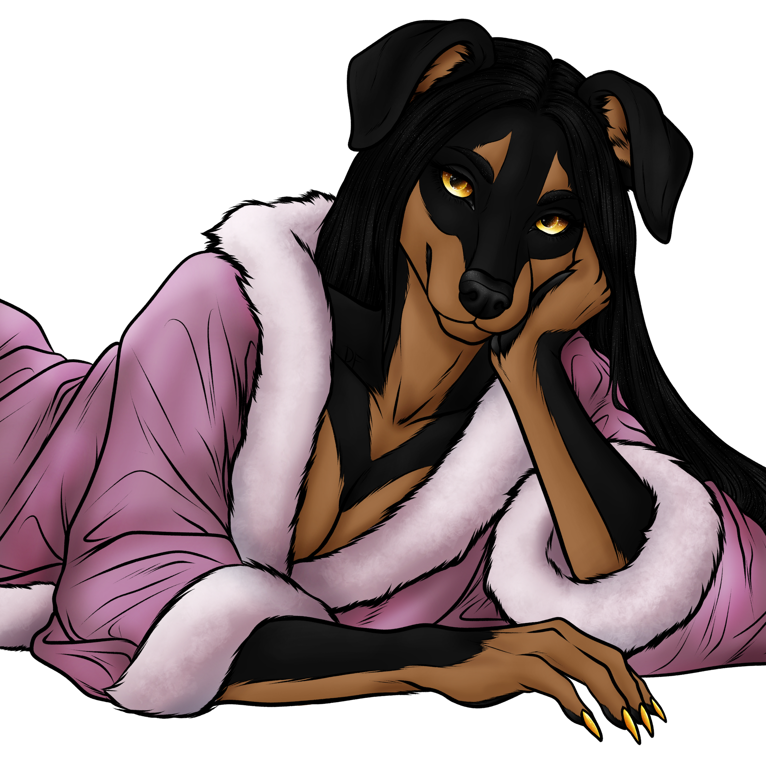 Doberman~ Drawn by Me! Drillfork!